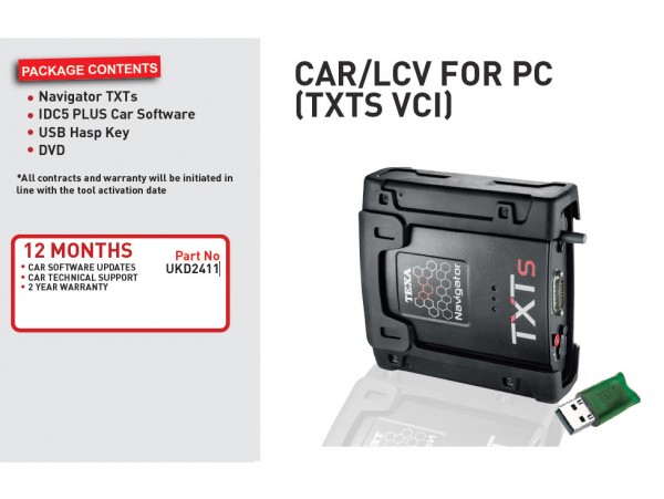 CAR/LCV FOR PC Navigator TXTs (TXTS VCI)