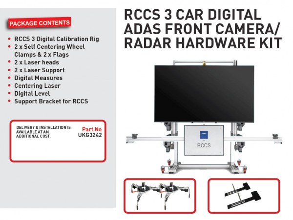 RCCS 3 CAR DIGITAL ADAS FRONT CAMERA/RADAR HARDWARE KIT11995.00