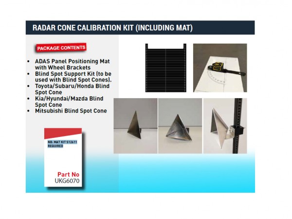Radar Cone Calibration kit including Mat